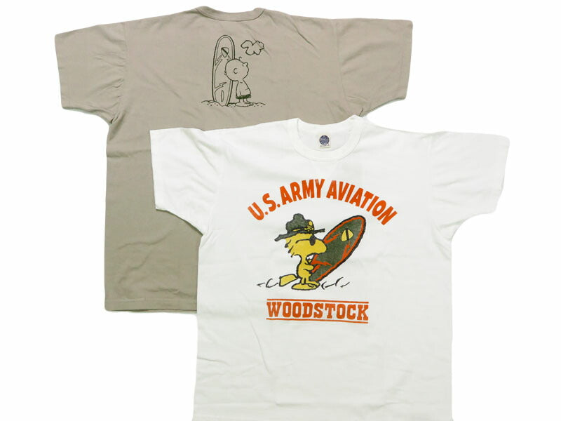 トイズマッコイ TOYSMcCOY  半袖 Tシャツ SNOOPY TEE WOODSTOCK " U.S.ARMY AVIATION " TMC2523