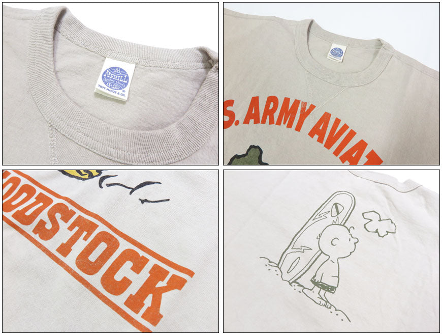 トイズマッコイ TOYSMcCOY  半袖 Tシャツ SNOOPY TEE WOODSTOCK " U.S.ARMY AVIATION " TMC2523