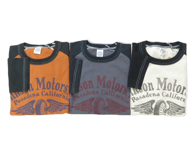 トイズマッコイ TOYS McCOY 6分袖 ラグランスリーブ Tシャツ CROPPED RAGLAN TEE " JOHNSON MOTORS " TMC2532