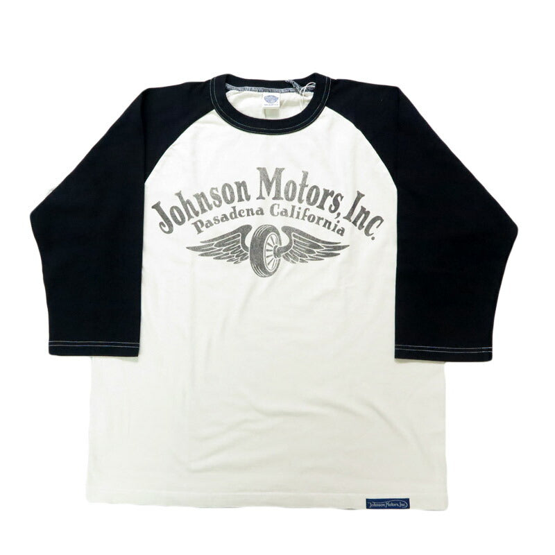 トイズマッコイ TOYS McCOY 6分袖 ラグランスリーブ Tシャツ CROPPED RAGLAN TEE " JOHNSON MOTORS " TMC2532
