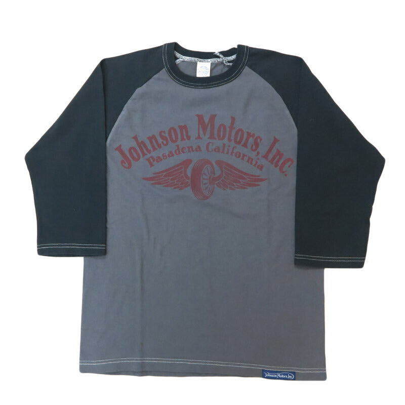 トイズマッコイ TOYS McCOY 6分袖 ラグランスリーブ Tシャツ CROPPED RAGLAN TEE " JOHNSON MOTORS " TMC2532