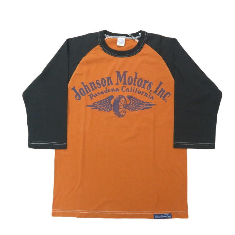トイズマッコイ TOYS McCOY 6分袖 ラグランスリーブ Tシャツ CROPPED RAGLAN TEE " JOHNSON MOTORS " TMC2532