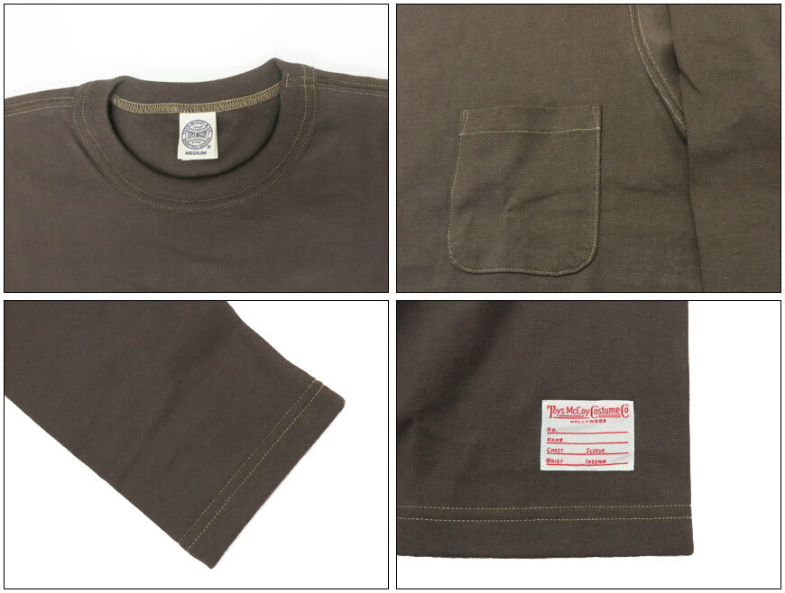 トイズマッコイ TOYS McCOY 長袖 Tシャツ 無地 THE GREAT AMERICAN HERO LONG SLEEVE POCKET TEE  TMC2543