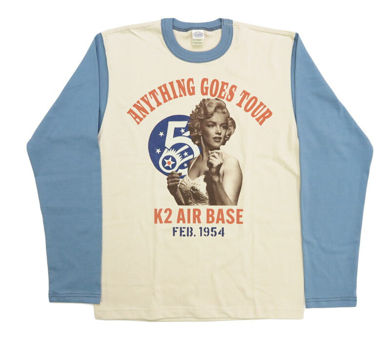 トイズマッコイ TOYS McCOY 長袖 Tシャツ マリリンモンロー LONG SLEEVE TEE MARILYN MONROE "ANYTHING GOES TOUR" TMC2544