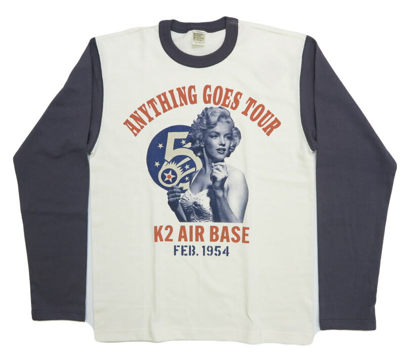 トイズマッコイ TOYS McCOY 長袖 Tシャツ マリリンモンロー LONG SLEEVE TEE MARILYN MONROE "ANYTHING GOES TOUR" TMC2544