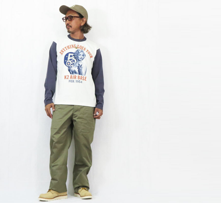 トイズマッコイ TOYS McCOY 長袖 Tシャツ マリリンモンロー LONG SLEEVE TEE MARILYN MONROE "ANYTHING GOES TOUR" TMC2544