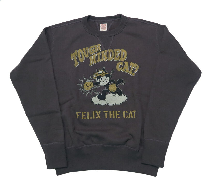 トイズマッコイ TOYS McCOY 長袖 クルーネック スウェット ヘヴィ―ウェイト FELIX THE CAT "TOUGH MINDED CAT!" フェリックス TMC2547