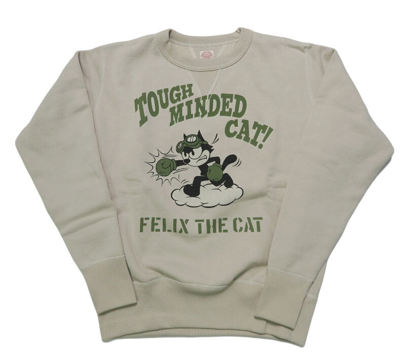 トイズマッコイ TOYS McCOY 長袖 クルーネック スウェット ヘヴィ―ウェイト FELIX THE CAT "TOUGH MINDED CAT!" フェリックス TMC2547