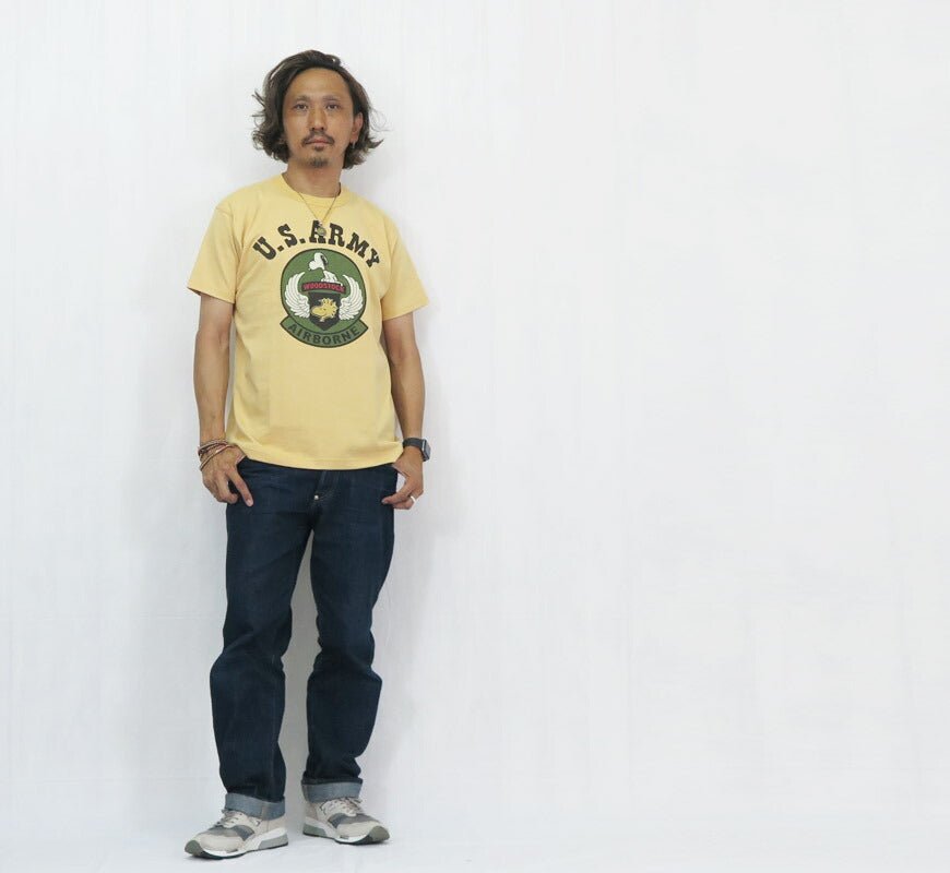 トイズマッコイ  TOYS McCOY スヌーピーT SNOOPY TEE “U.S. ARMY AIRBORNE SUBDUED”