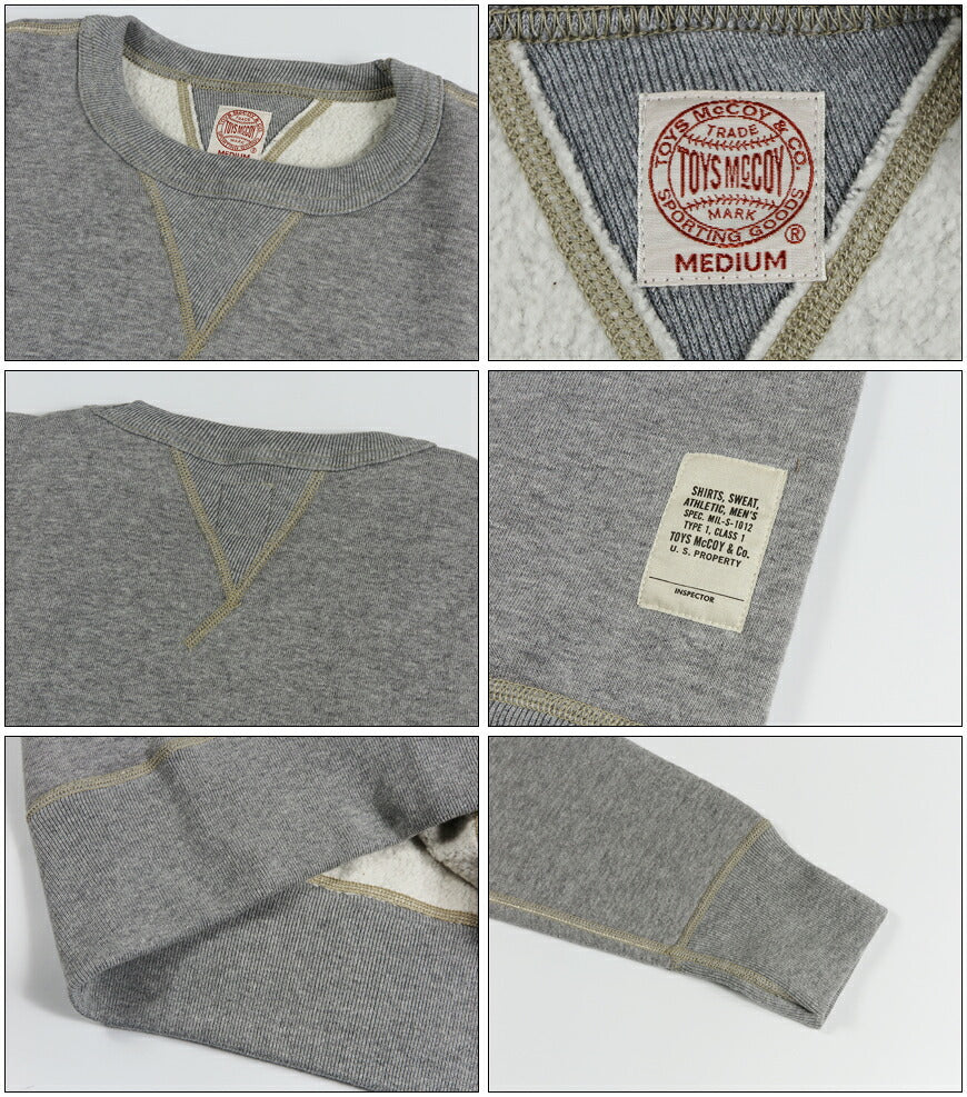 トイズマッコイ TOYS McCOY 長袖 クルーネック 無地スウェット SPORTING GOODS SWEAT SHIRT FLATSEAMER TMC2566【2026年秋冬新作】