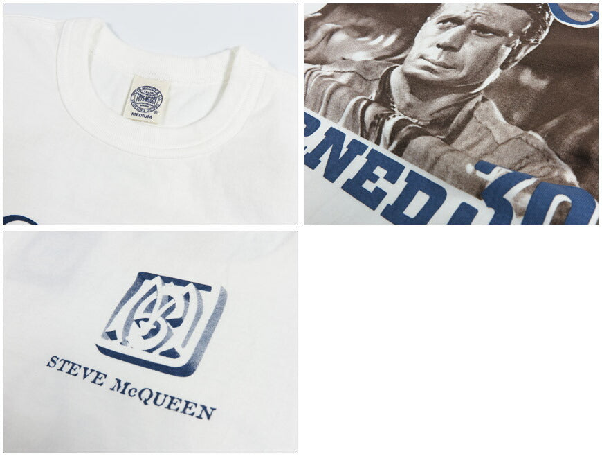 トイズマッコイTOYSMcCOY 半袖 Tシャツ STEVE McQUEEN TEE