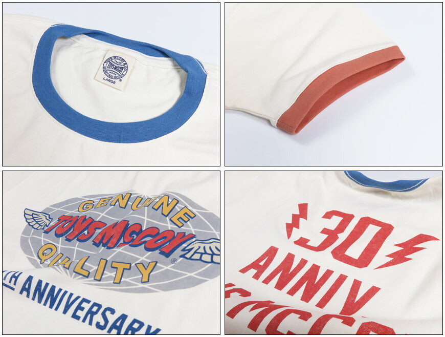 トイズマッコイTOYSMcCOY 半袖 30周年ロゴTシャツ JOHNNY RINGER TEE 30TH ANNIVERSARY TMC2609【2026年春夏新作】