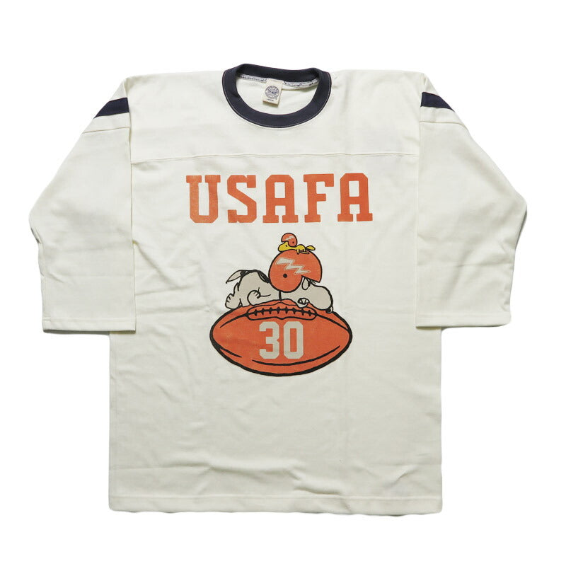 トイズマッコイTOYSMcCOY 半袖 五分袖 スヌーピー Tシャツ SNOOPY FOOTBALL SHIRT " USAFA 30 " TMC2611【2026年春夏新作】
