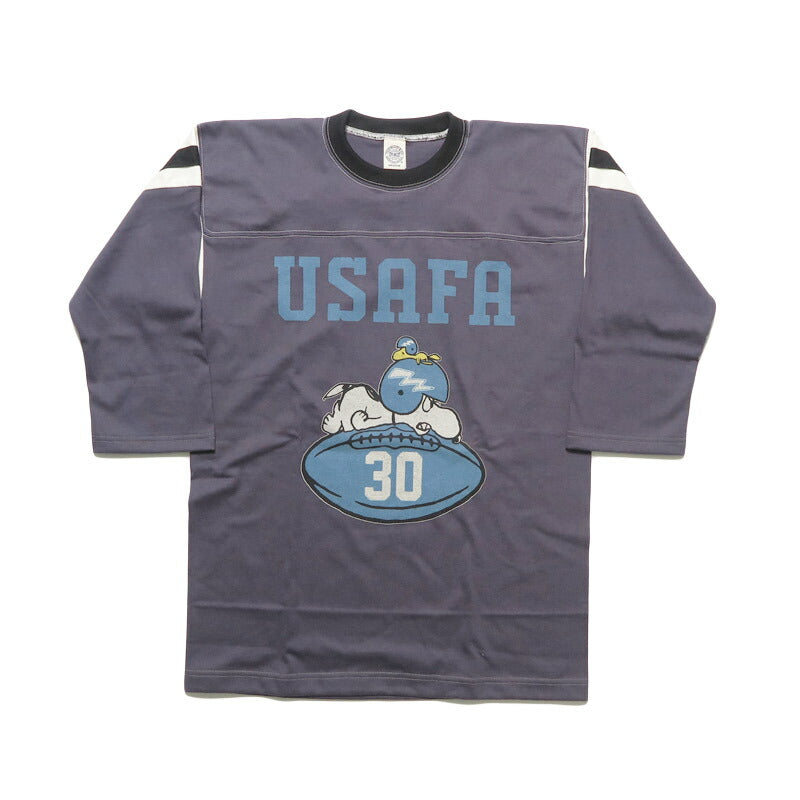トイズマッコイTOYSMcCOY 半袖 五分袖 スヌーピー Tシャツ SNOOPY FOOTBALL SHIRT