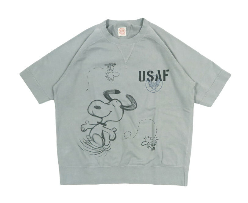 トイズマッコイ TOYS McCOY ラグランスリーブ 半袖 スウェット SNOOPY " U S A F " TMC2626【2026年春夏新作】