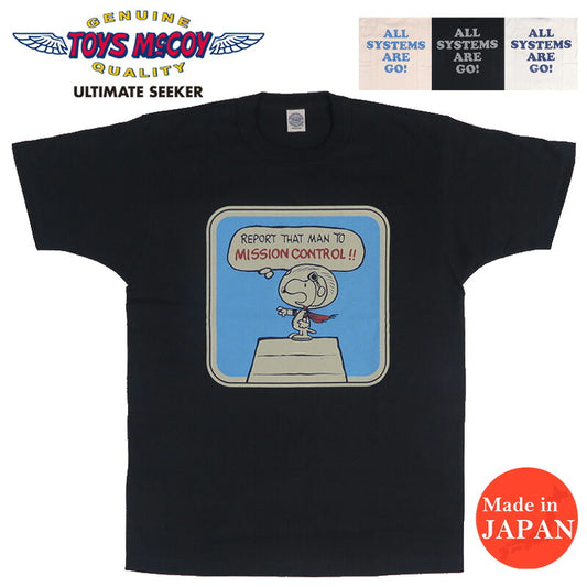 トイズマッコイTOYSMcCOY 半袖 Tシャツ スヌーピーPEANUTS TEE SNOOPY “MISSION CONTROL!!”