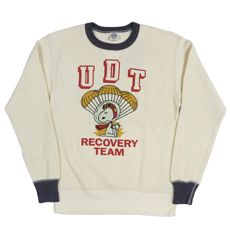 トイズマッコイTOYSMcCOY サーマル 長袖 Tシャツ BIG WAFFLE CREW NECK SHIRT SNOOPY "UDT RECOVERY TEAM" TMC2649【2026年秋冬新作】