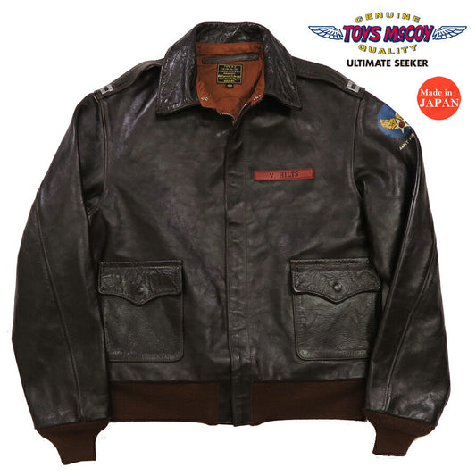 ทอยส์แมคคอย TOYS McCOY แจ็คเก็ตบินหนัง A-2 รุ่น V. HILTS สตีฟ แมคควีน หนังม้า TMJ212