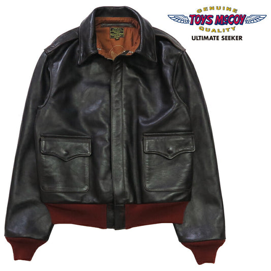 トイズマッコイ TOYS McCOY A-2 レザー フライトジャケット 赤リブ RED RIBBED ホースハイド 馬革 TMJ2422