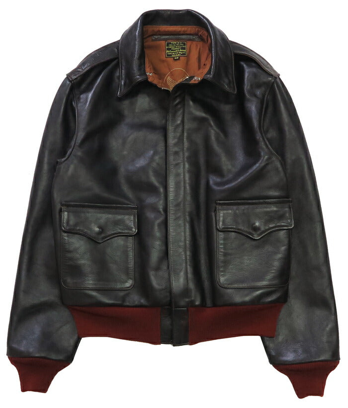トイズマッコイ TOYS McCOY A-2 レザー フライトジャケット 赤リブ RED RIBBED ホースハイド 馬革 TMJ2422