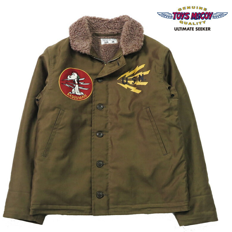 トイズマッコイ TOYS McCOY N-1 デッキジャケット 初期型 オリーブ SNOOPY RADIOMAN TMJ2441
