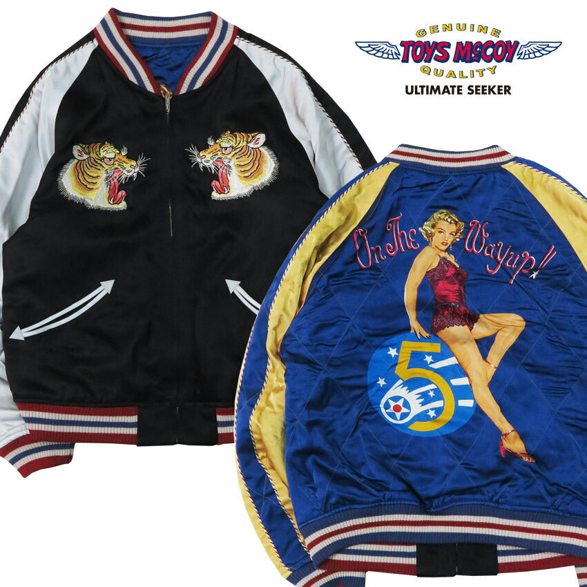 トイズマッコイ TOYS McCOY レーヨンサテン スーベニアジャケット MARILYN MONROE ON THE WAY UP スーヴェニア スカジャン TMJ2501