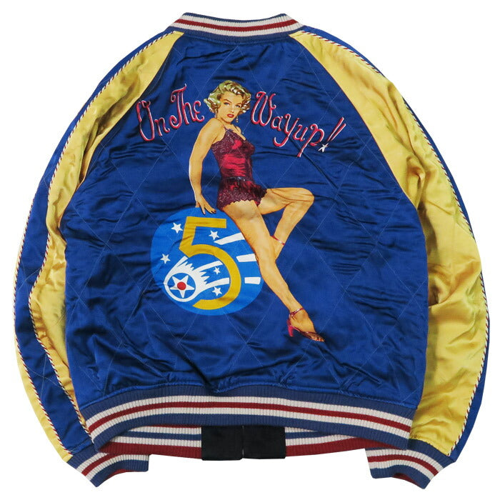 トイズマッコイ TOYS McCOY レーヨンサテン スーベニアジャケット MARILYN MONROE ON THE WAY UP スーヴェニア スカジャン TMJ2501