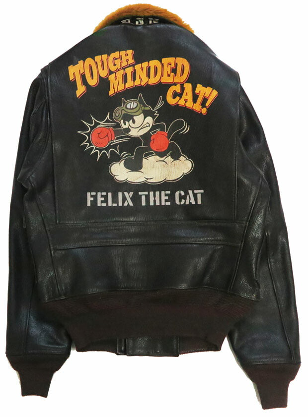 トイズマッコイ TOYS McCOY レザーフライトジャケット TYPE G-1 55-J-14 TOYS McCOY MFG.CO. FELIX THE CAT TOUGH MINDED CAT! TMJ2521
