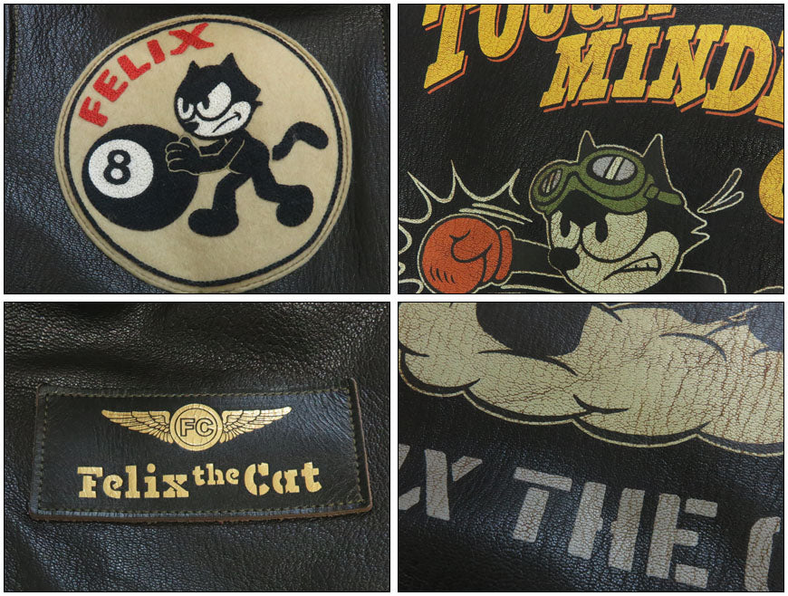 トイズマッコイ TOYS McCOY レザーフライトジャケット TYPE G-1 55-J-14 TOYS McCOY MFG.CO. FELIX THE CAT TOUGH MINDED CAT! TMJ2521