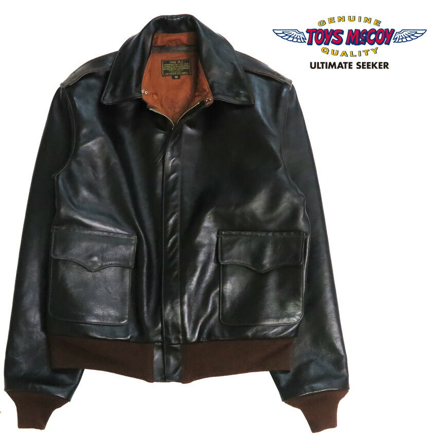 토이즈 맥코이 TOYS McCOY A-2 가죽 플라이트 재킷 ROUGH WEAR CLOTHING CO. 데칼 없음 말가죽 TMJ2526