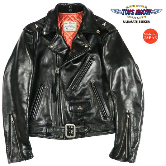 TOYS McCOY Toys McCoy Horsehide Leder Bikerjacke DURABLE CODE 33 DOUBLE RIDERS JACKET TMJ2614 【Neuheiten Frühjahr/Sommer 2026】