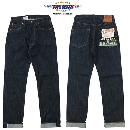 ทอยส์แมคคอย TOYS McCOY ยีนส์ Lot 675XX WILD ONE EDITION ทรงสลิม วอชเดียว TMP2403