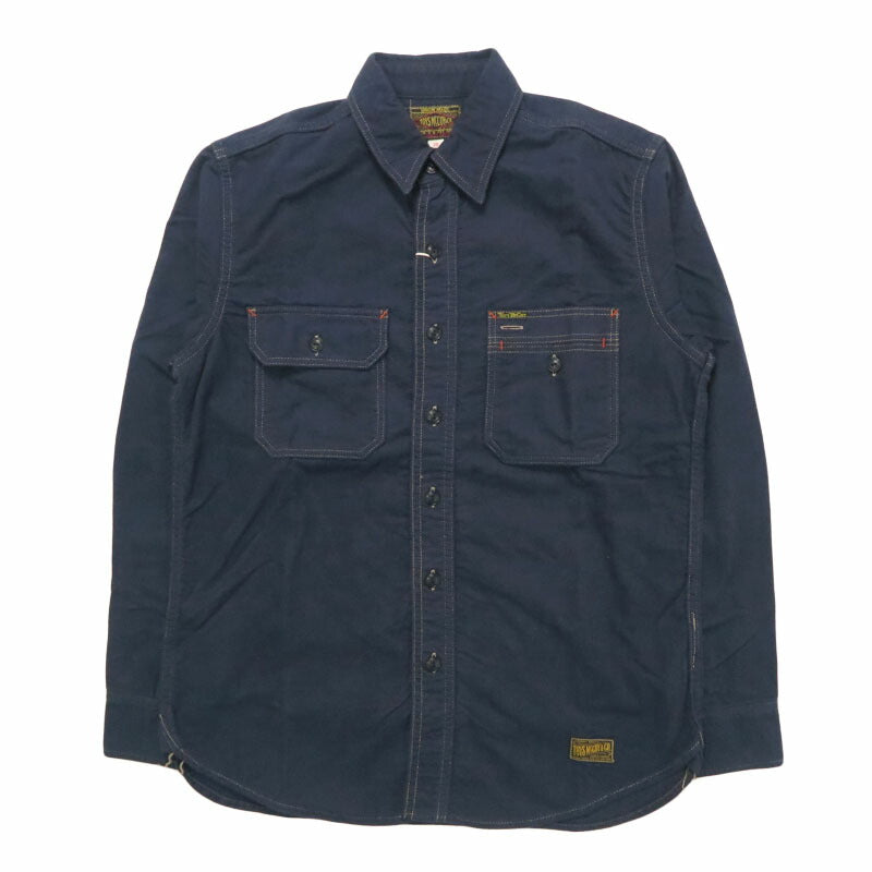 ทอยส์แมคคอย TOYS McCOY เสื้อเชิ้ตทำงานผ้าฟลานเนลแขนยาว สีพื้น COTTON FLANNEL SIDEWINDER SHIRT TMS2509