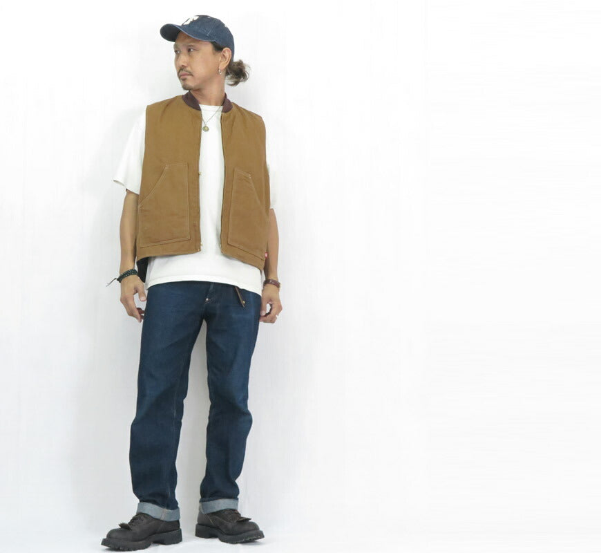 TUF-NUT タフナッツ เสื้อกั๊กผ้าฝ้ายดัค 12.5oz SUGAR CANE TN15803