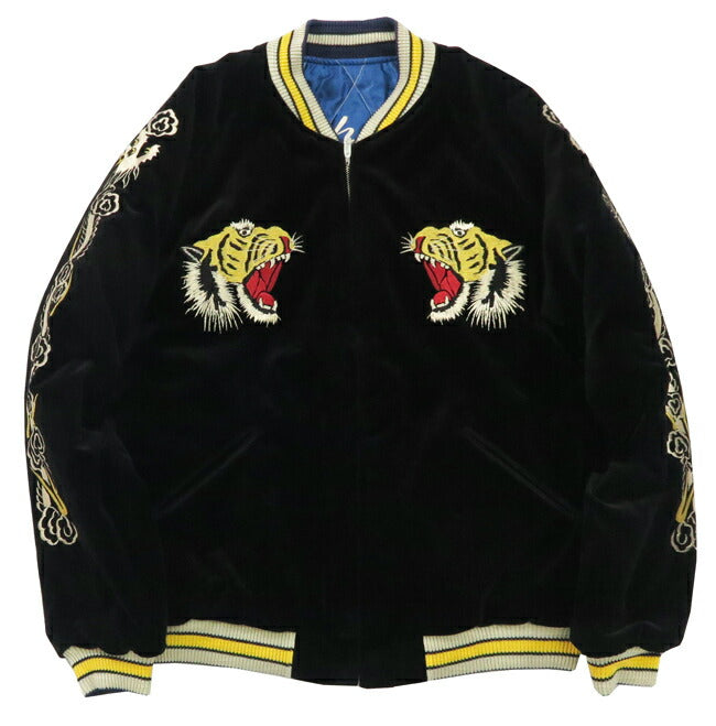テーラー東洋 テイラー東洋 Tailor Toyo ベロア×キルト サテン スカジャン ROARING TIGER × WHITE EAGLE ジャケット 50年代中期 ベルベット 別珍 TT15544