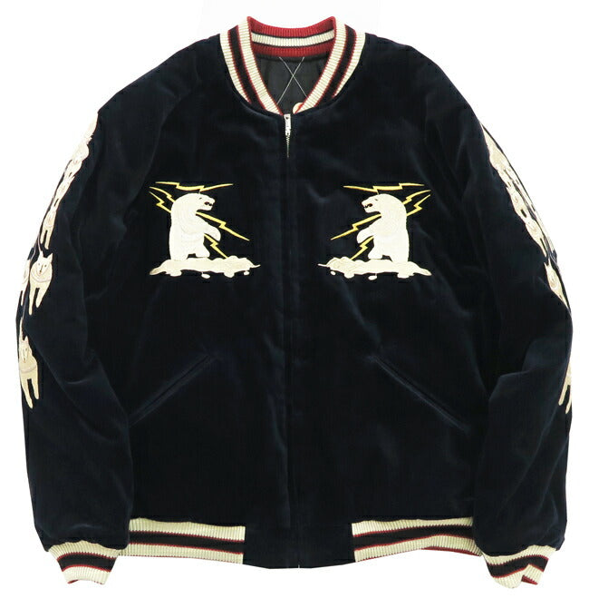 テーラー東洋 テイラー東洋 Tailor Toyo ベロア×キルト サテン スカジャン MOUNTAIN GOAT × ALASKAN FLAG ジャケット 50年代後期 ベルベット 別珍 TT15544