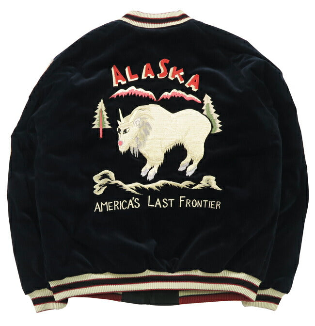 テーラー東洋 テイラー東洋 Tailor Toyo ベロア×キルト サテン スカジャン MOUNTAIN GOAT × ALASKAN FLAG ジャケット 50年代後期 ベルベット 別珍 TT15544