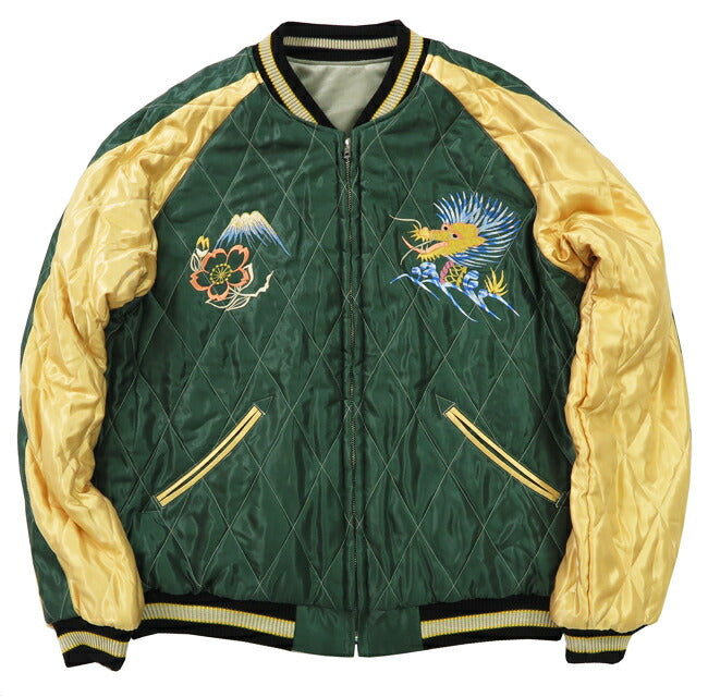 テーラー東洋 テイラー東洋 Tailor Toyo เวโลว์×ควิลท์ แซทเทน สกาจัง BLACK EAGLE” × JAPAN MAP แจ็คเก็ต 50年代中期 เบลเวต ผ้าหนา TT15544