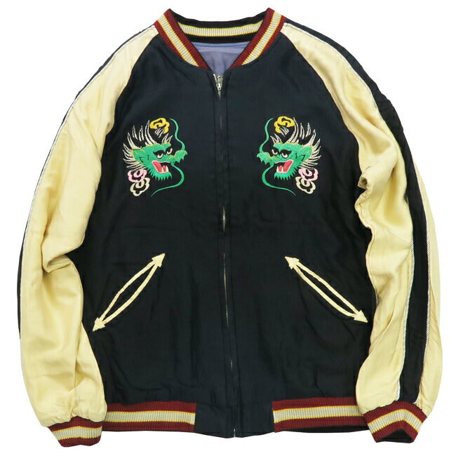 テーラー東洋 テイラー東洋 Tailor Toyo リバーシブル サテン スカジャン エイジング加工モデル EAGLE & DRAGON × GREEN DRAGON ジャケット TT15545