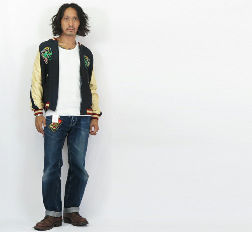 テーラー東洋 テイラー東洋 Tailor Toyo リバーシブル サテン スカジャン エイジング加工モデル EAGLE & DRAGON × GREEN DRAGON ジャケット TT15545