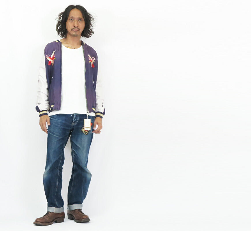 テーラー東洋 テイラー東洋 Tailor Toyo リバーシブル サテン スカジャン エイジング加工モデル WHITE TIGER × LANDSCAPE ジャケット TT15545