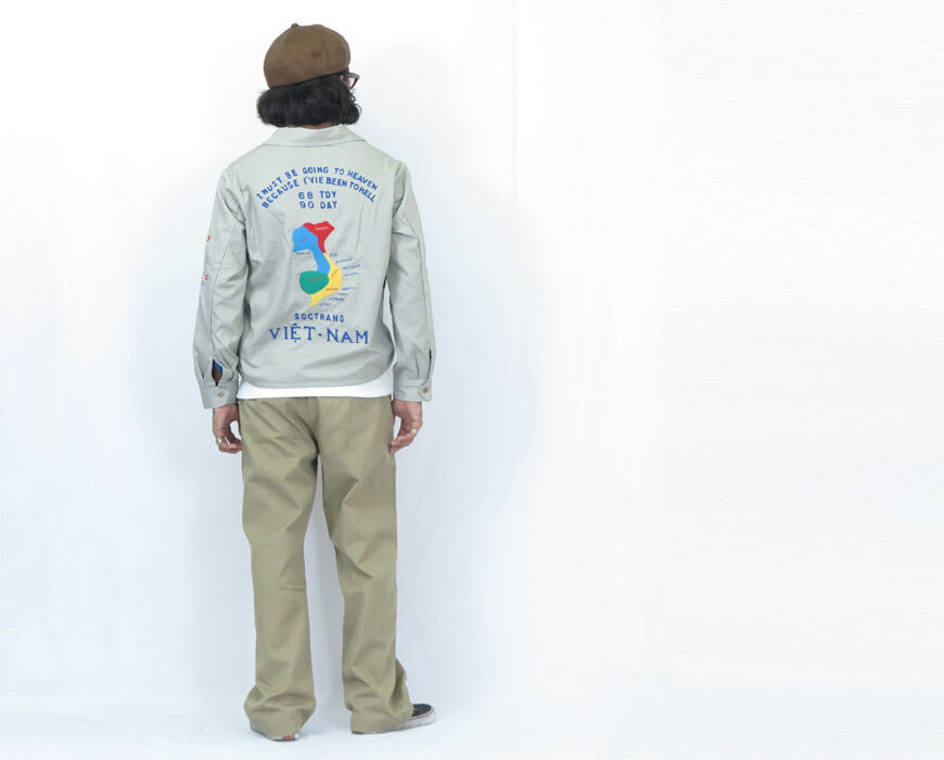テーラー東洋 テイラー東洋 Tailor Toyo ベトナム ジャケット ベトジャン 1960年代後期 刺繍 コットン ジャンパー Late 1960s Style Cotton Vietnam Jacket “VIETNAM MAP” TT15546