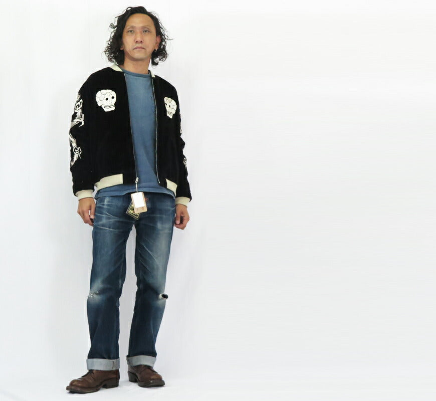 テーラー東洋 テイラー東洋 Tailor Toyo 2025年新春限定モデル ベロア×キルト サテン スカジャン SPIDERWEB, SNAKE & SKULL × DRAGON & TIGER ジャケット ベルベット 別珍 TT15666