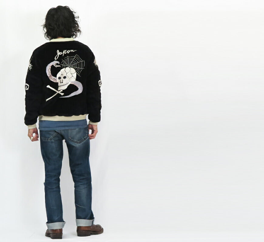 テーラー東洋 テイラー東洋 Tailor Toyo 2025年新春限定モデル ベロア×キルト サテン スカジャン SPIDERWEB, SNAKE & SKULL × DRAGON & TIGER ジャケット ベルベット 別珍 TT15666