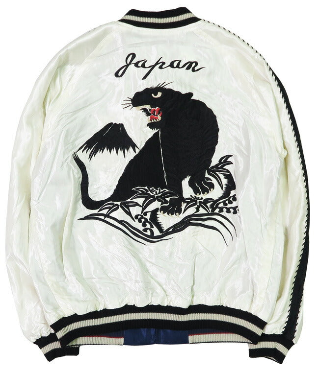 เทเลอร์โตโย เทเลอร์โตโย Tailor Toyo แจ็คเก็ตสกาจังผ้าซาตินกลับด้าน อาเซเตท BLACK TIGER × DUELLING DRAGONS ปัก TT15682-105