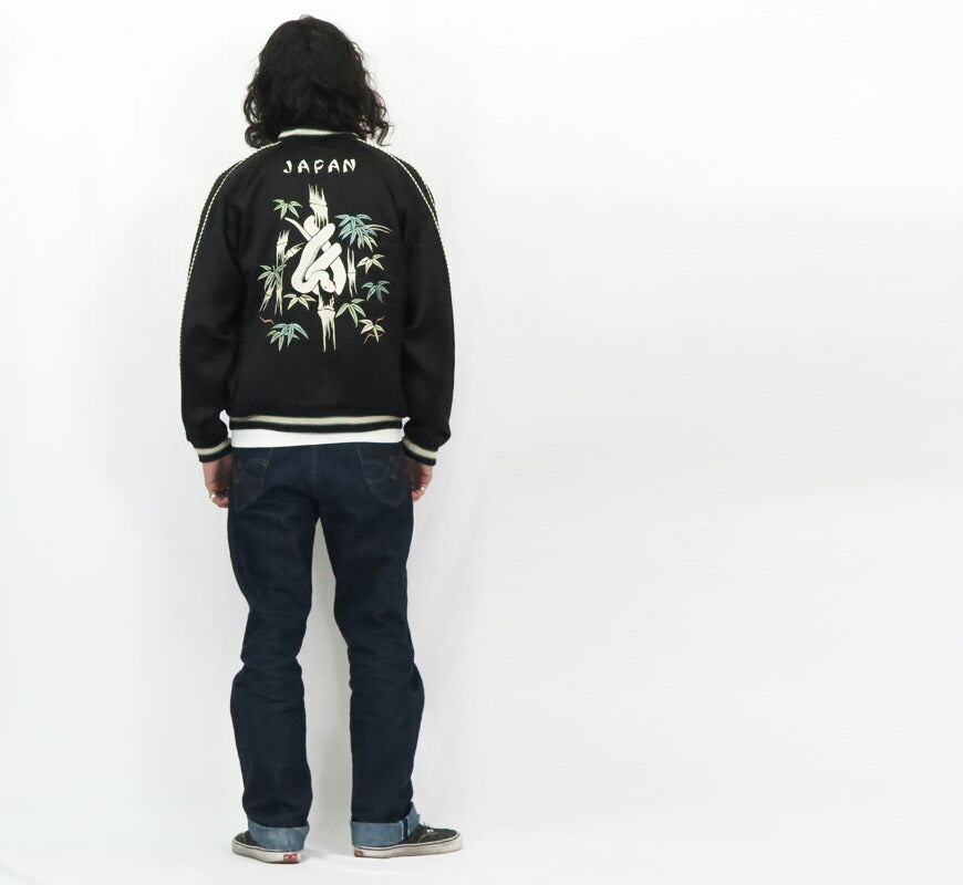 テーラー東洋 テイラー東洋 Tailor Toyo Wende Acetat Satin Sukajan Hafenhandel SPECIAL EDITION 60 Jahre Limitierte Auflage WHITE SNAKE × JAPAN MAP & SNAKE Souvenir Jacke TT15712