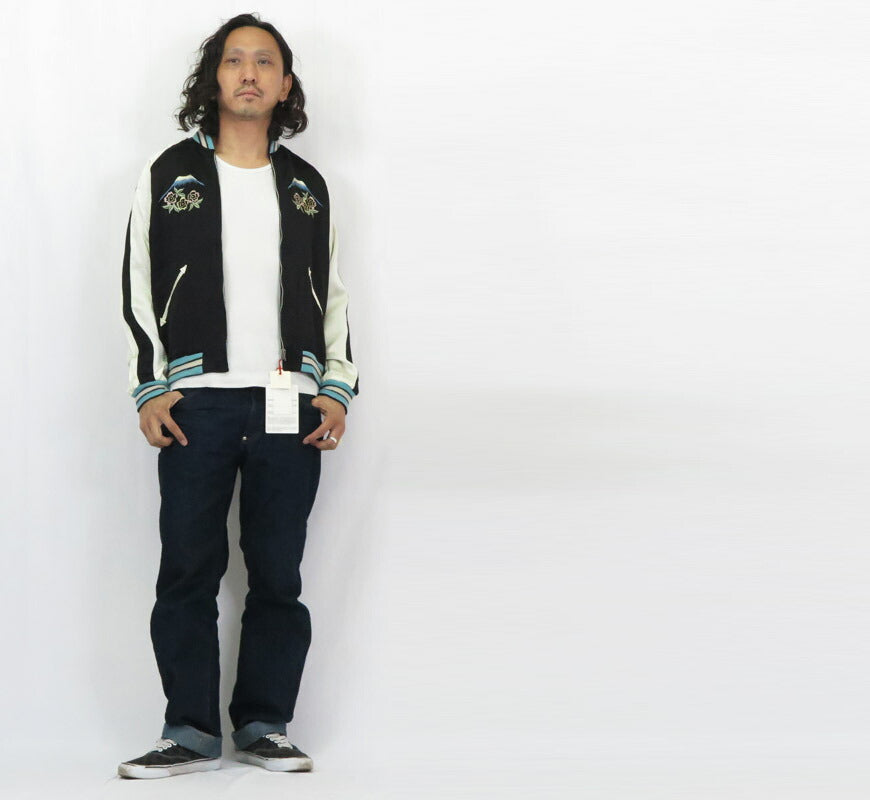 テーラー東洋 テイラー東洋 Tailor Toyo Wende Acetat Satin Sukajan Hafenhandel SPECIAL EDITION 60 Jahre Limitierte Auflage WHITE SNAKE × JAPAN MAP & SNAKE Souvenir Jacke TT15712