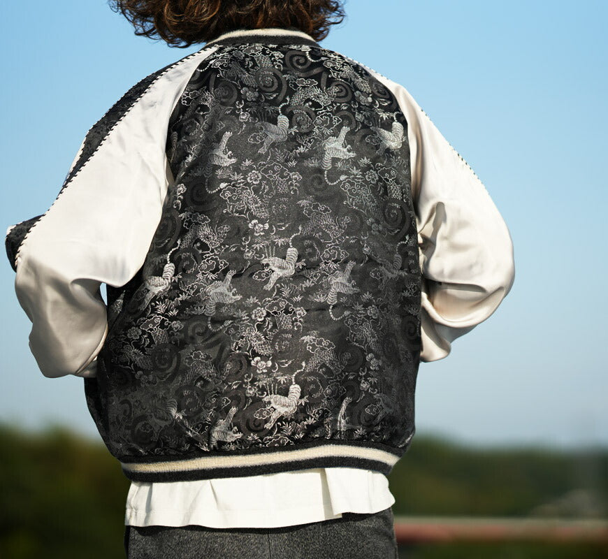 テーラー東洋 テイラー東洋 Tailor Toyo レーヨンブロケード × アセテート サテン スカジャン 港商 東洋エンタープライズ60周年限定モデル Special Edition TIGER & DRAGON  (織り) × EAGLE スーベニア スーヴェニア ジャケット ジャンパー TT15717