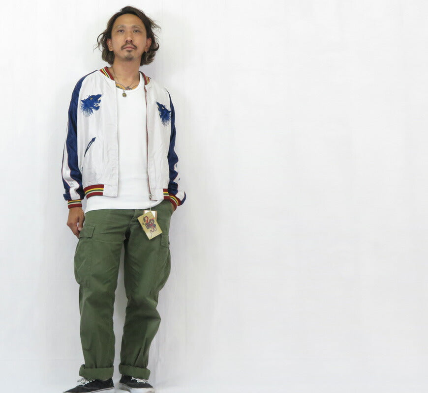 テーラー東洋 テイラー東洋 Tailor Toyo リバーシブル アセテート サテン スカジャン EAGLE × BLUE TIGER 刺繍 ジャケット TT15790-170