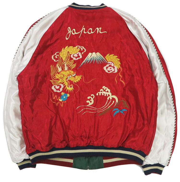 テーラー東洋 テイラー東洋 Tailor Toyo Stepp-Satin Sukajan JAPAN MAP × GOLD DRAGON Jacke beidseitig Acetat mit Wattierung TT15791-145